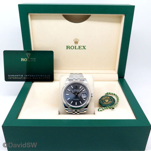 Rolex 126334 Datejust 41 with Slate Stick Dial on Jubilee - Image 2