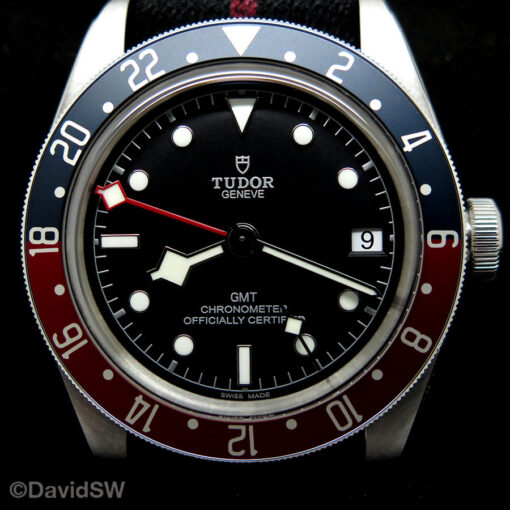 Tudor 79830RB Black Bay GMT with Red/Blue Bezel on NATO - Image 3