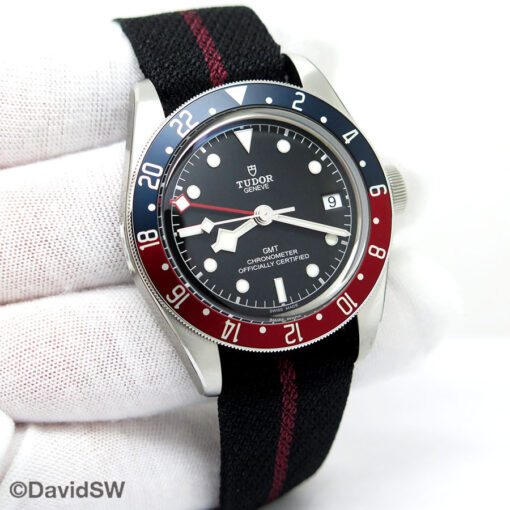 Tudor 79830RB Black Bay GMT with Red/Blue Bezel on NATO
