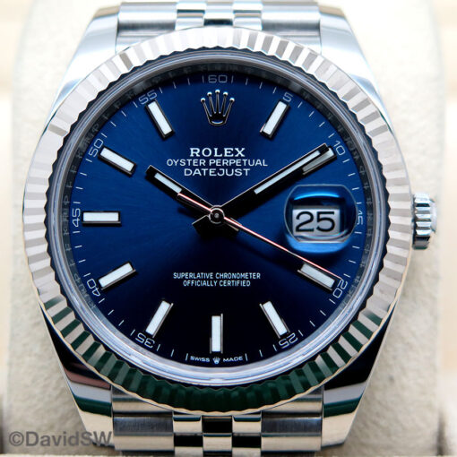 Rolex 126334 Datejust 41 with Blue Stick Dial on Jubilee - Image 3