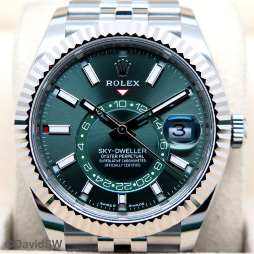 Rolex 336934 Skydweller with Mint Green Dial on Jubilee - Image 3
