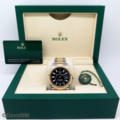 Rolex 326933 Skydweller 18K/SS with Black Dial on Oyster - Image 2