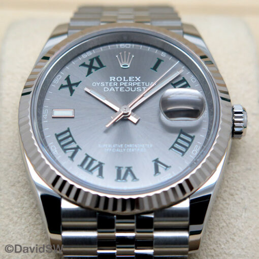 Rolex 126234 Datejust with Slate Roman Dial on Jubilee - Image 3