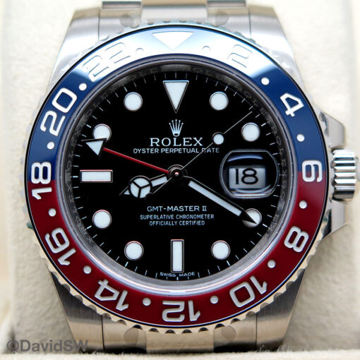Rolex 116719BLRO GMT Master II 18K White Gold with Black Dial (New Old Stock) - Image 3