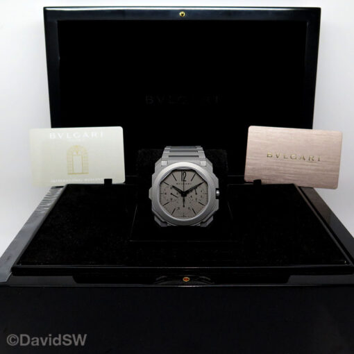 Alternative view of Bulgari 103068 Octo Finissimo Titanium Chronograph GMT