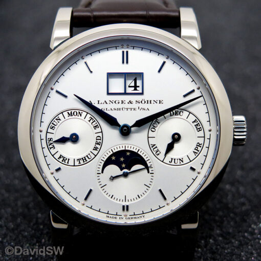 A. Lange & Sohne 330.026 Saxonia Annual Calendar 18K White Gold - Image 3