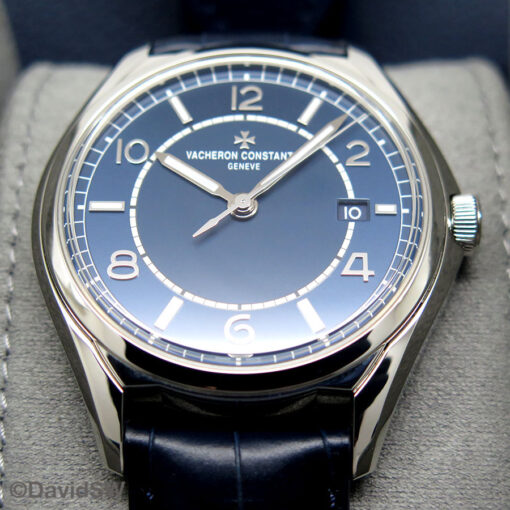 Vacheron Constantin 4600E Fiftysix Automatic with Blue Dial on Strap - Image 3