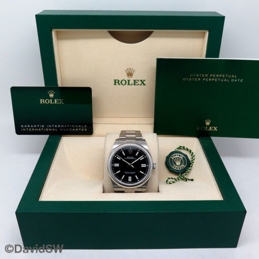 Rolex 124300 Oyster Perpetual 41 with Black Dial - Image 2