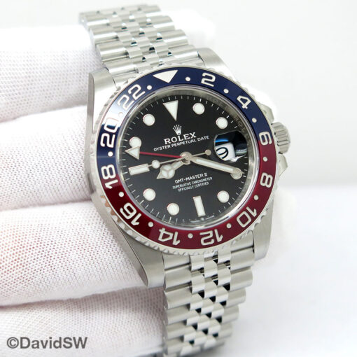 Rolex 126710BLRO GMT Master II on Jubilee (New Old Stock)