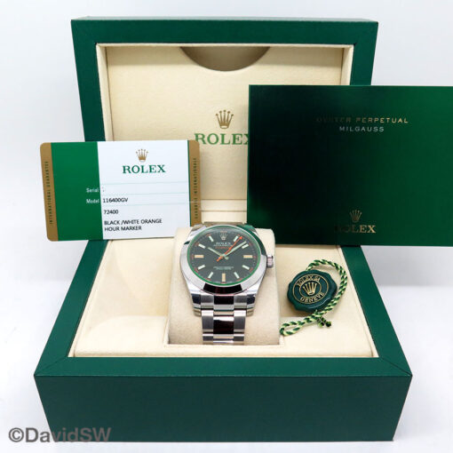 Rolex 116400GV Milgauss with Black Dial (New Old Stock) - Image 2