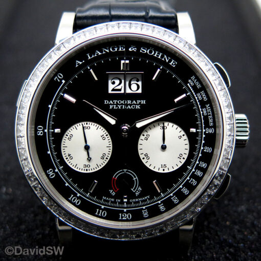 A. Lange & Sohne 405.835 Platinum Datograph Up/Down with Diamond Bezel - Image 3