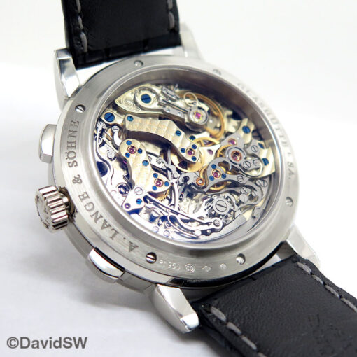 A. Lange & Sohne 405.835 Platinum Datograph Up/Down with Diamond Bezel - Image 4