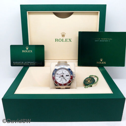 Rolex 126719BLRO GMT Master II 18K White Gold with Meteorite Dial - Image 2