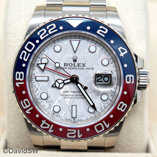 Rolex 126719BLRO GMT Master II 18K White Gold with Meteorite Dial - Image 3