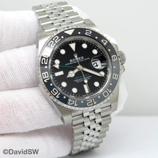Rolex 126710GRNR GMT Master II on Jubilee