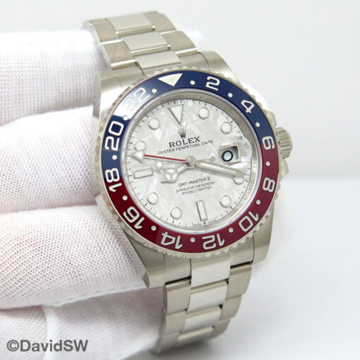 Rolex 126719BLRO GMT Master II 18K White Gold with Meteorite Dial