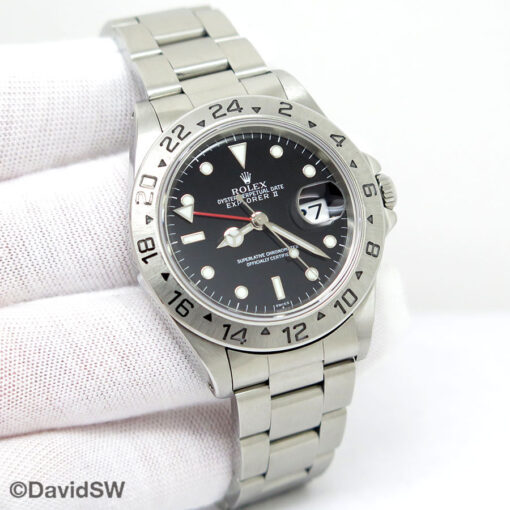 Rolex 16570 Explorer II with Black Dial