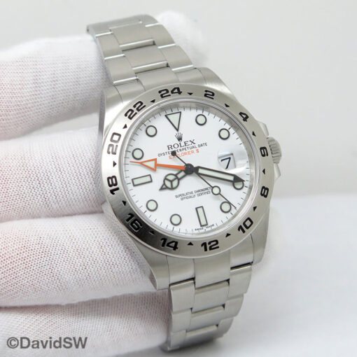 Rolex 216570 Explorer II with White Dial