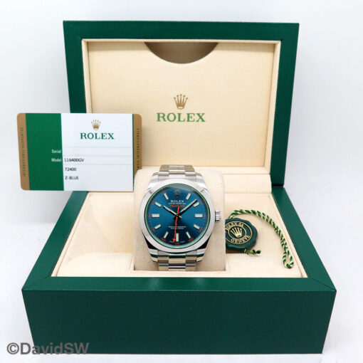 Rolex 116400GV Milgauss with Blue Dial - Image 2