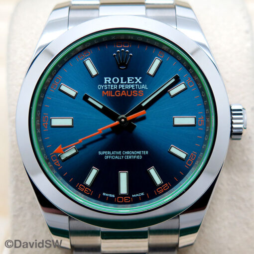 Rolex 116400GV Milgauss with Blue Dial - Image 3