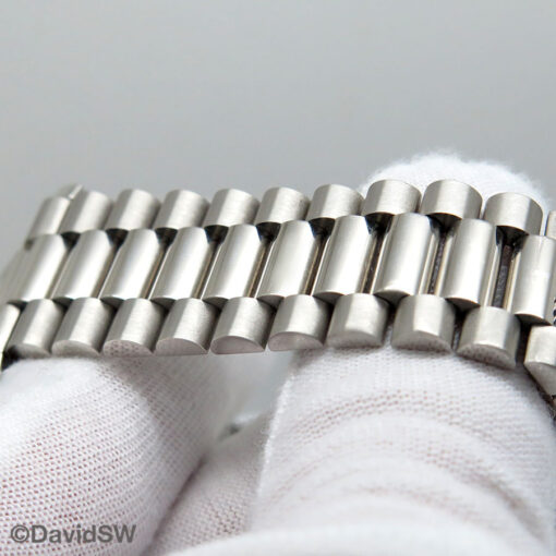 Rolex 228206 Day Date 40 Platinum with Ice Blue Quadrant Motif Roman Dial - Image 8