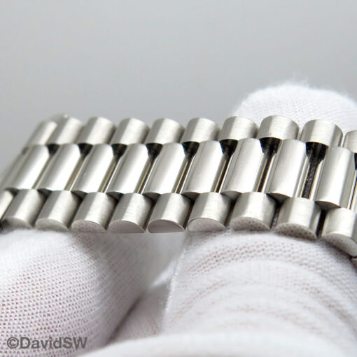 Rolex 228206 Day Date 40 Platinum with Ice Blue Quadrant Motif Roman Dial - Image 6