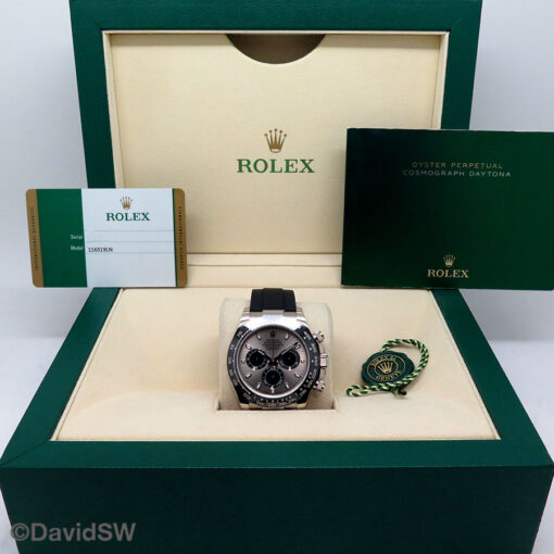 Rolex 116519LN Cosmograph Daytona 18K White Gold with Steel Dial - Image 2