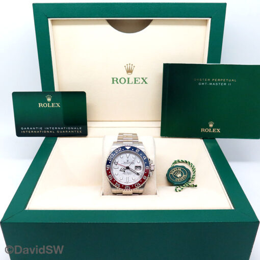 Rolex 126719BLRO GMT Master II 18K White Gold with Meteorite Dial - Image 2