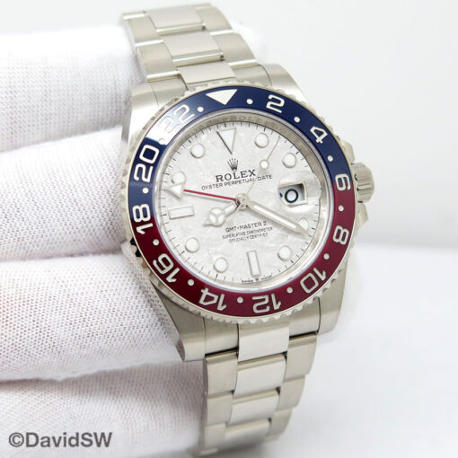 Rolex 126719BLRO GMT Master II 18K White Gold with Meteorite Dial