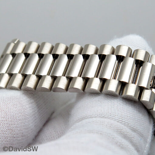 Rolex 228239 Day Date 18K White Gold with Olive Green Roman Dial - Image 7