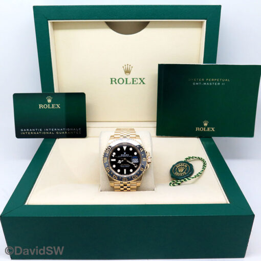 Rolex 126718GRNR GMT Master II 18K Yellow Gold on Jubilee - Image 2