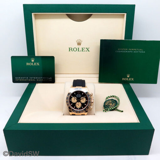 Rolex 126518LN Cosmograph Daytona 18K Yellow Gold with Black Dial on Oysterflex (New Model) - Image 2