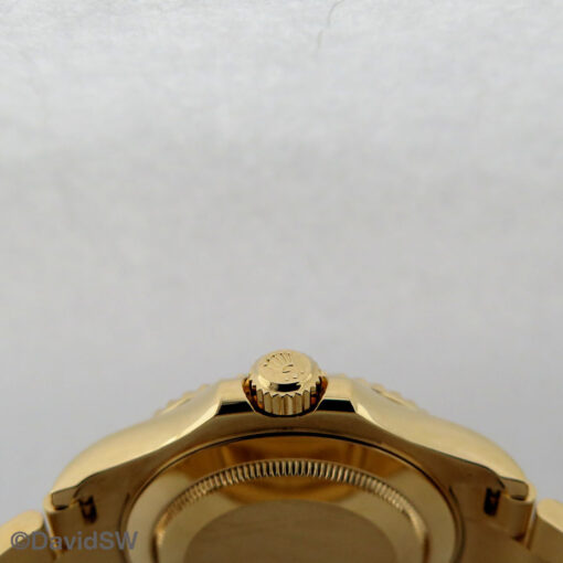 Rolex 16628 Yachtmaster 18K Yellow Gold with Blue Dial - Image 4