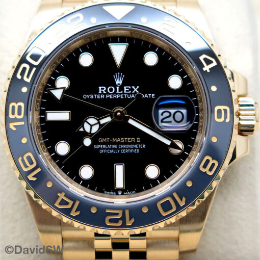 Rolex 126718GRNR GMT Master II 18K Yellow Gold on Jubilee - Image 3