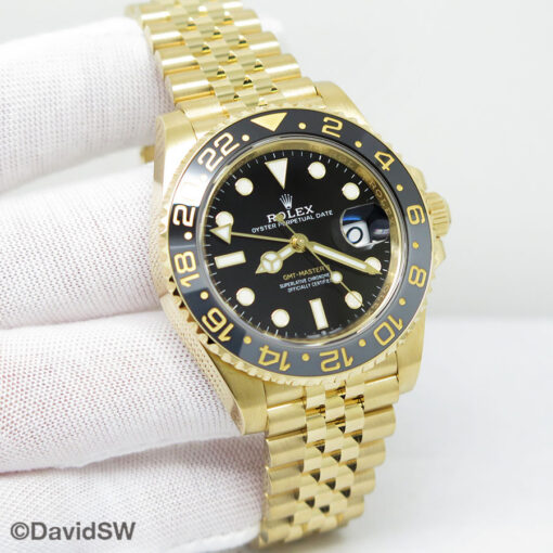Rolex 126718GRNR GMT Master II 18K Yellow Gold on Jubilee
