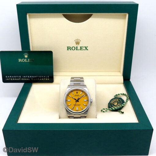 Rolex 126000 Oyster Perpetual with Yellow Dial - Image 2