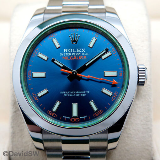 Rolex 116400GV Milgauss with Blue Dial - Image 3