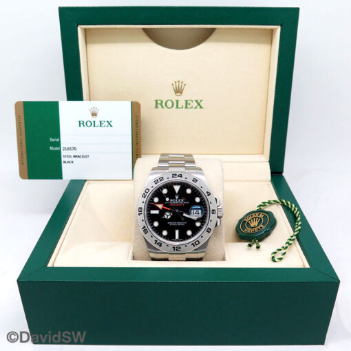 ロレックス　空箱 Rolex 216570 Explorer II with Black Dial - DavidSW