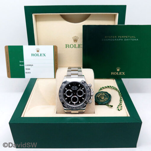 Rolex 116500LN Cosmograph Daytona with Black Dial - Image 2