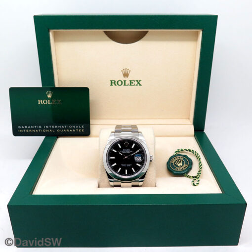Rolex 126300 Datejust 41 with Black Stick Dial on Oyster - Image 2