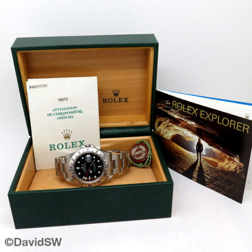 Rolex 16570 Explorer II with Black Dial (New Old Stock) - Image 2