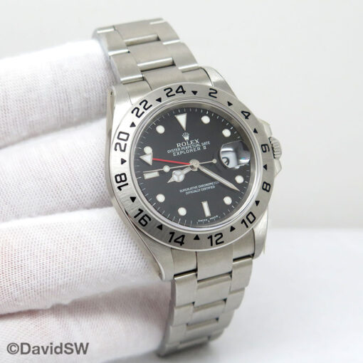 Rolex 16570 Explorer II with Black Dial (New Old Stock)