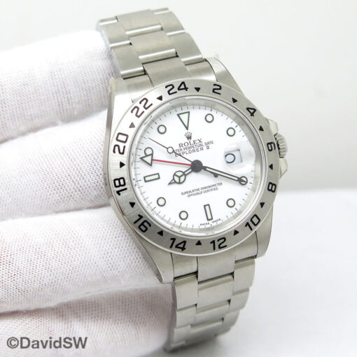 Rolex 16570 Explorer II with White Dial (New Old Stock)