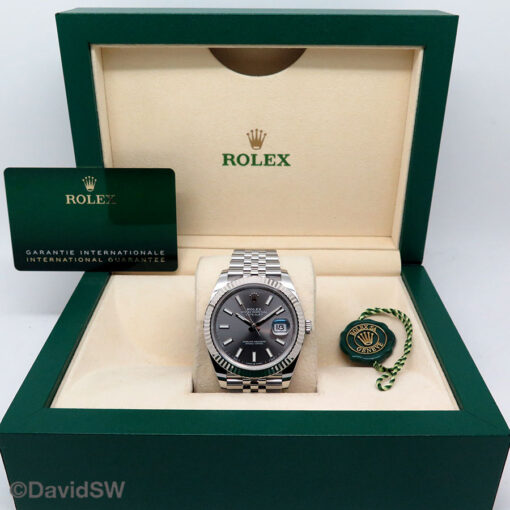 Rolex 126334 Datejust 41 with Slate Stick Dial on Jubilee - Image 2