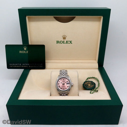 Rolex 279160 Datejust with Pink Roman Dial on Jubilee - Image 2