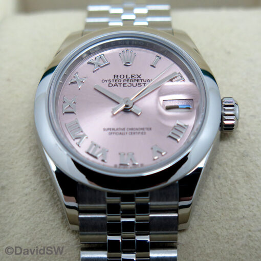 Rolex 279160 Datejust with Pink Roman Dial on Jubilee - Image 3
