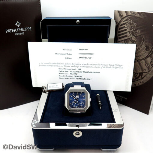 Patek Philippe 5822P Platinum Cubitus Day & Date Automatic with Blue Dial (New Model) - Image 2