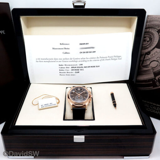 Patek Philippe 5905R Annual Calendar Chronograph with Brown Dial - Image 2