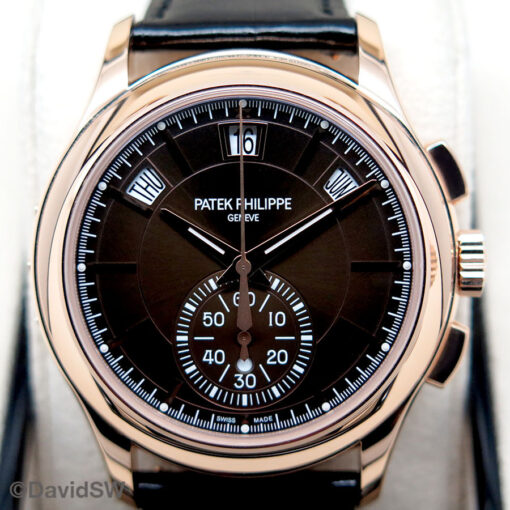 Patek Philippe 5905R Annual Calendar Chronograph with Brown Dial - Image 4