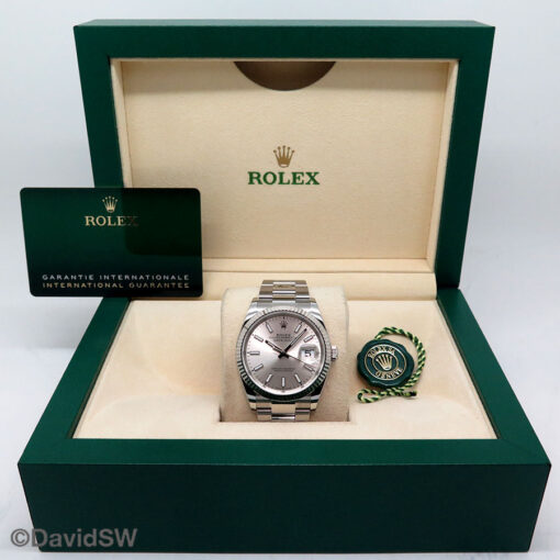 Rolex 126234 Datejust with Silver Stick Dial on Oyster - Image 2